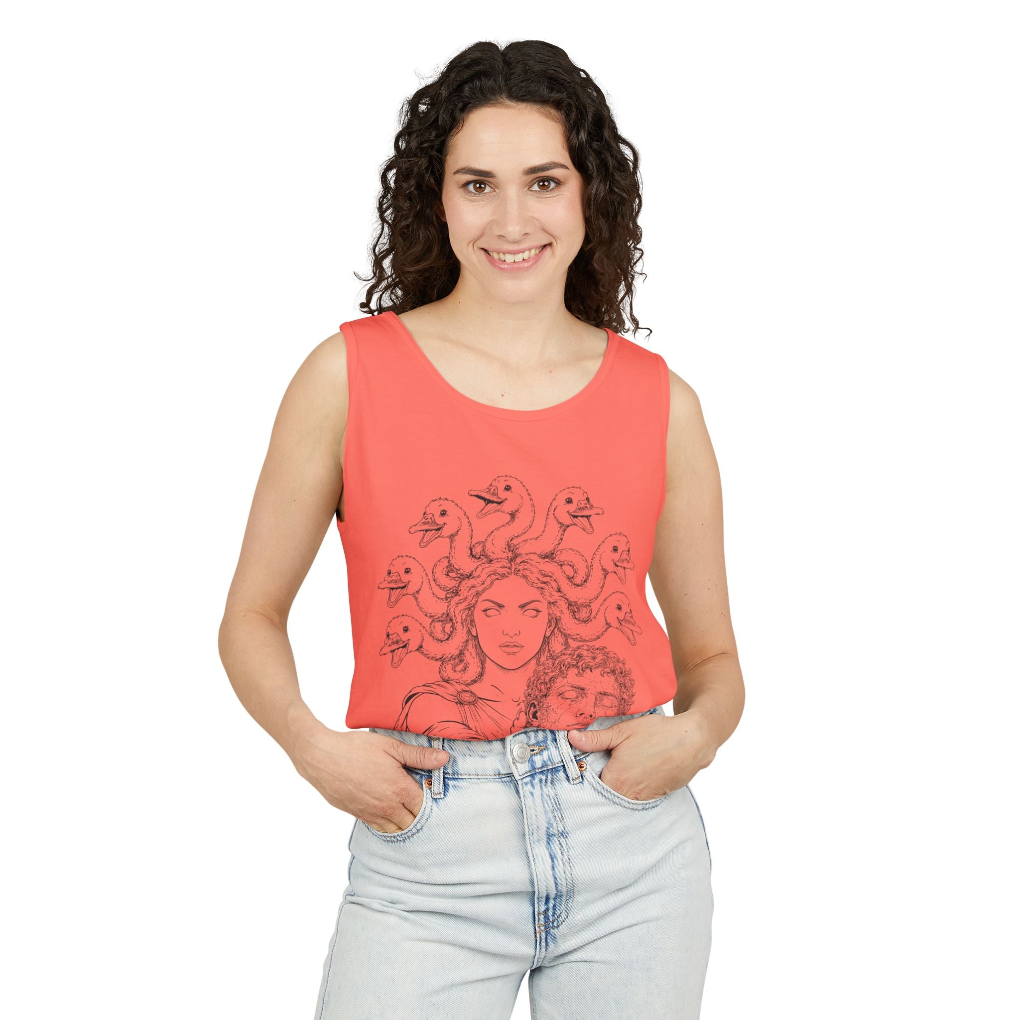 Unisex Garment-Dyed Tank Top (White/Colors)