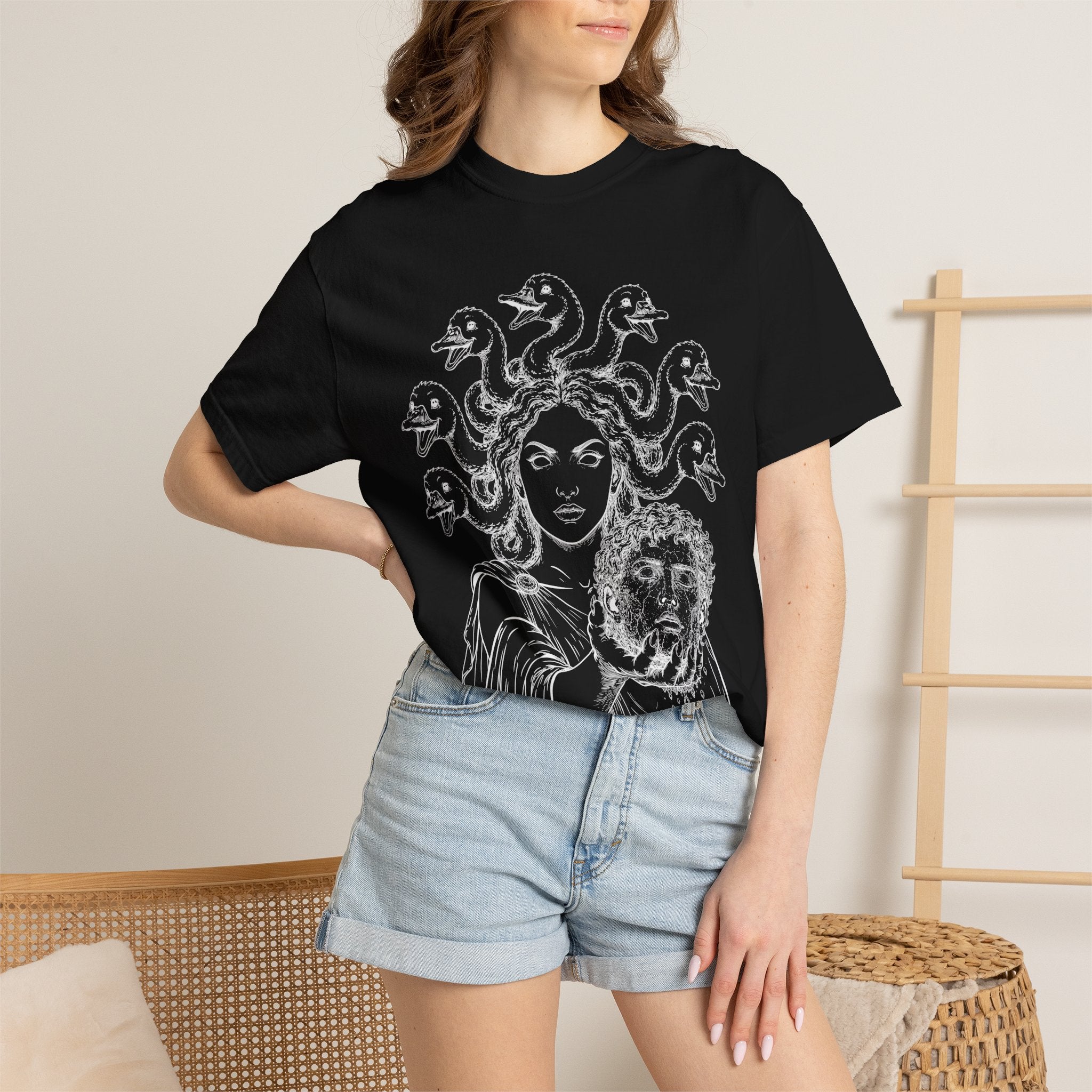 Black Unisex T-shirt W/ Back Logo