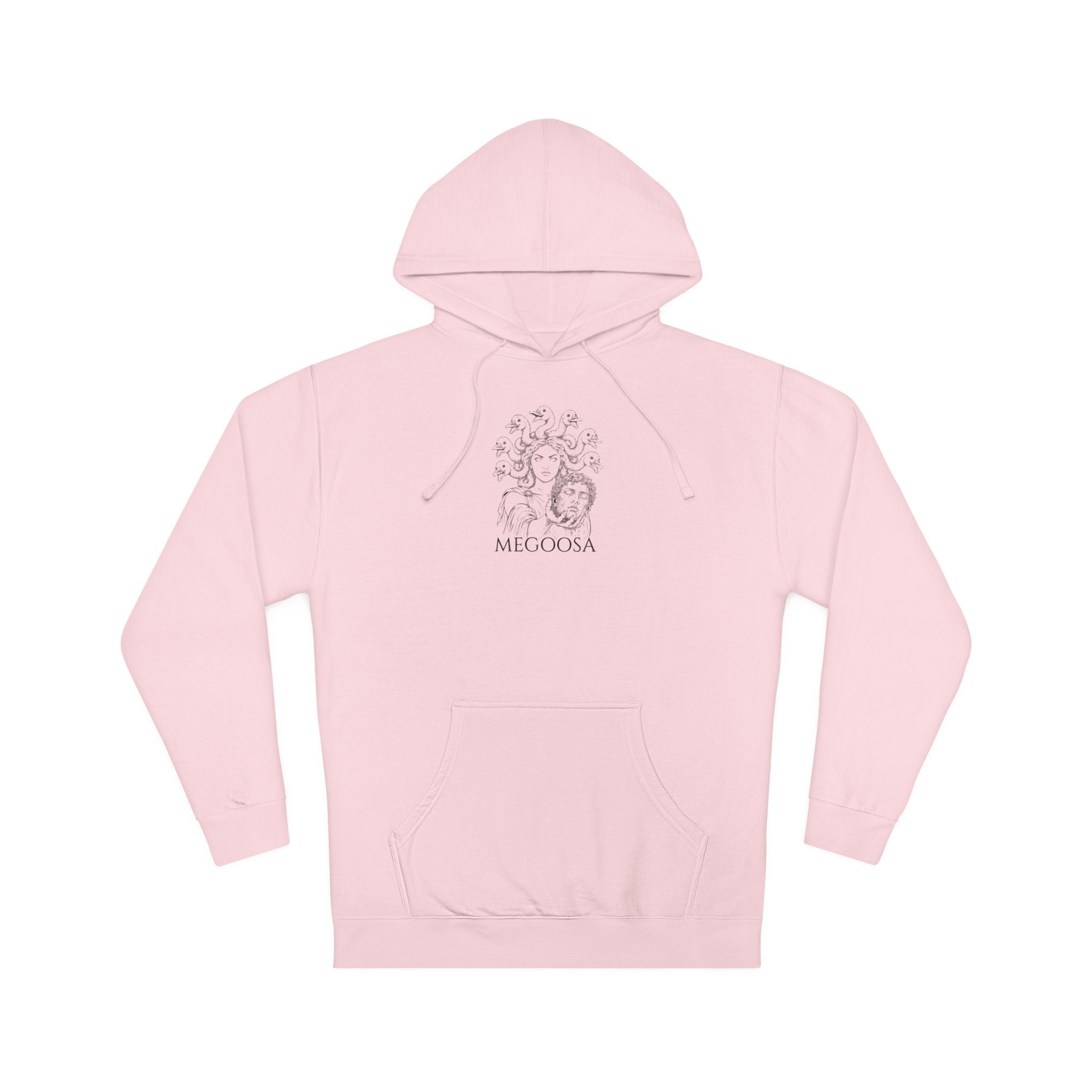 Unisex Hooded Sweatshirt (White / Pink)