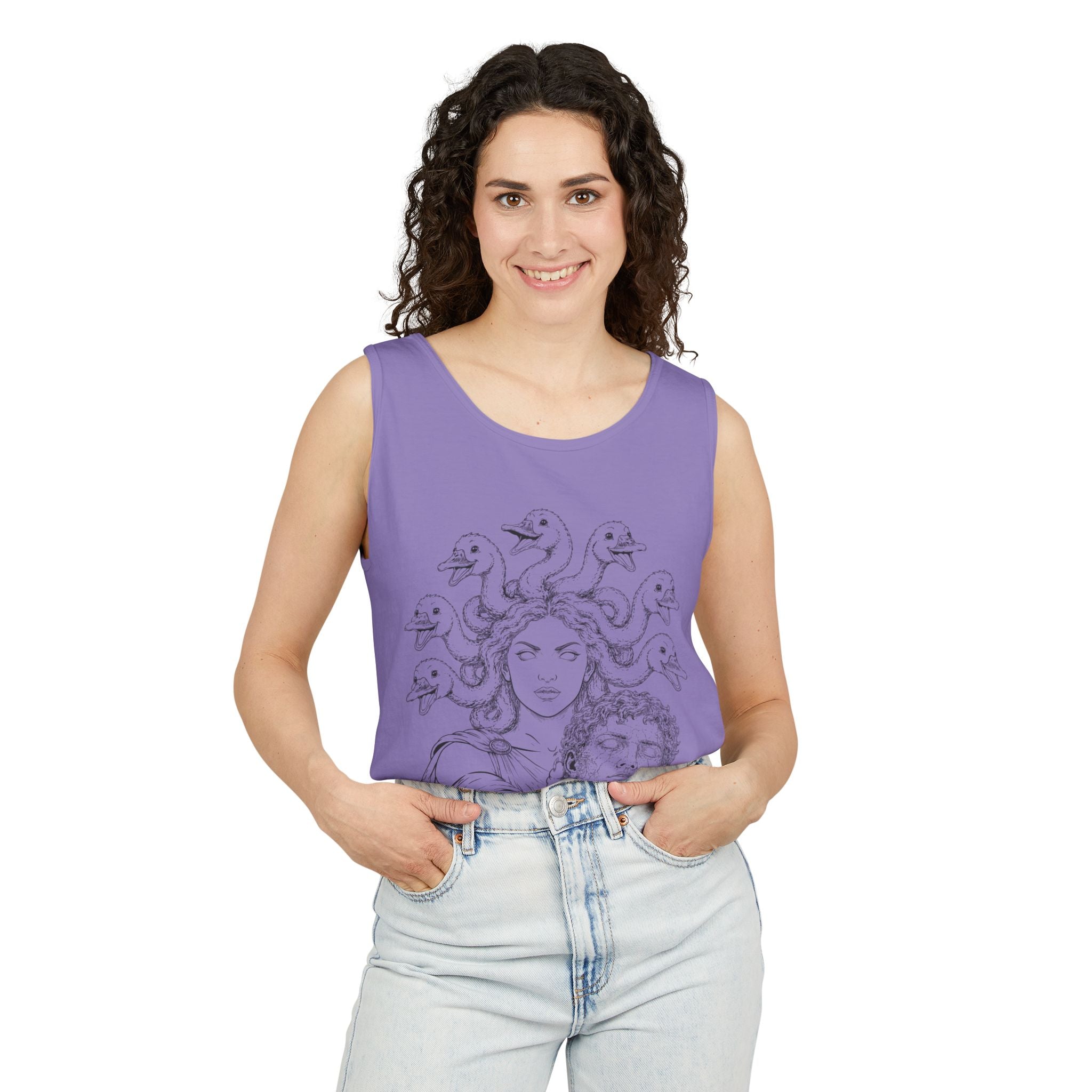 Unisex Garment-Dyed Tank Top (White/Colors)